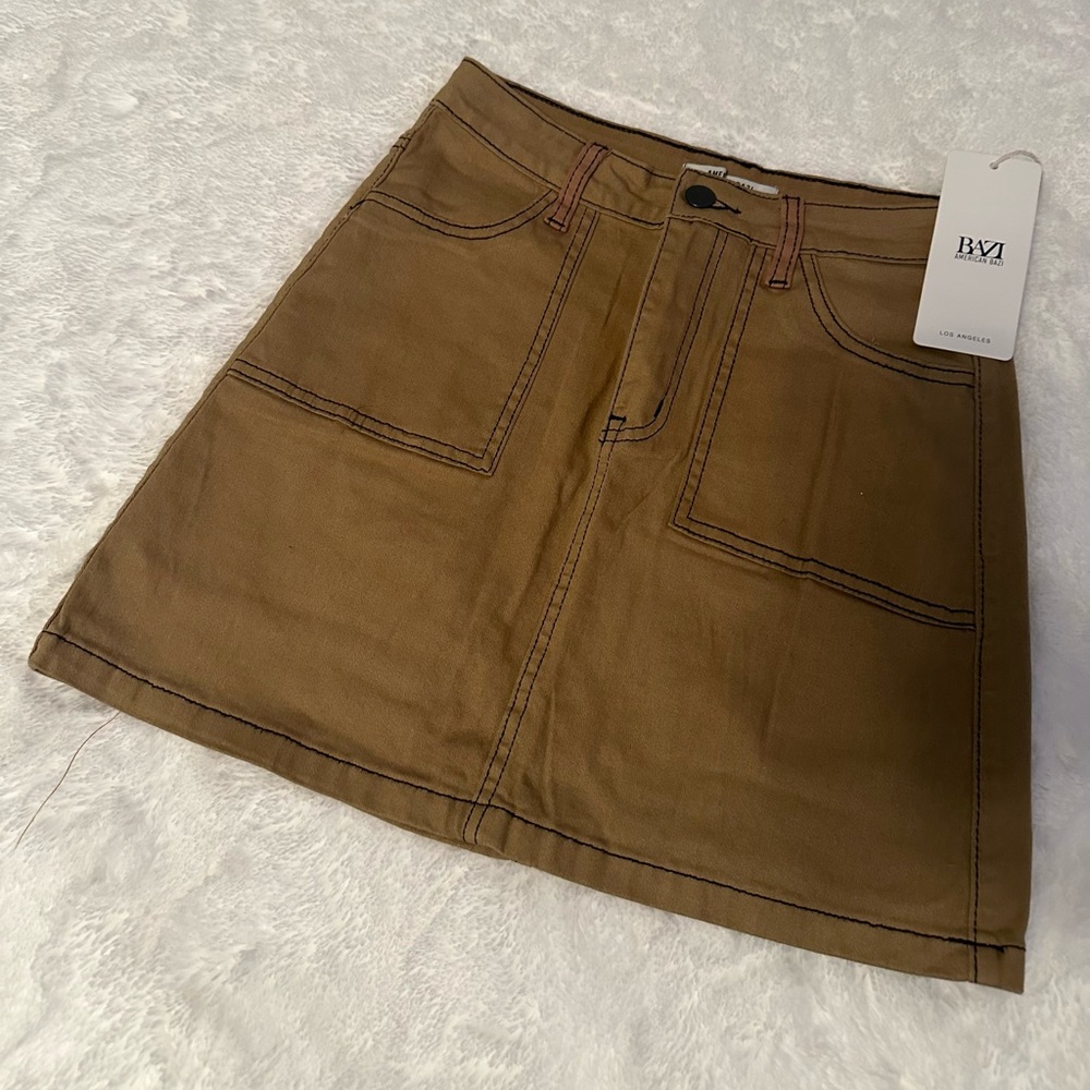 Women’s Brown Cargo Skirt